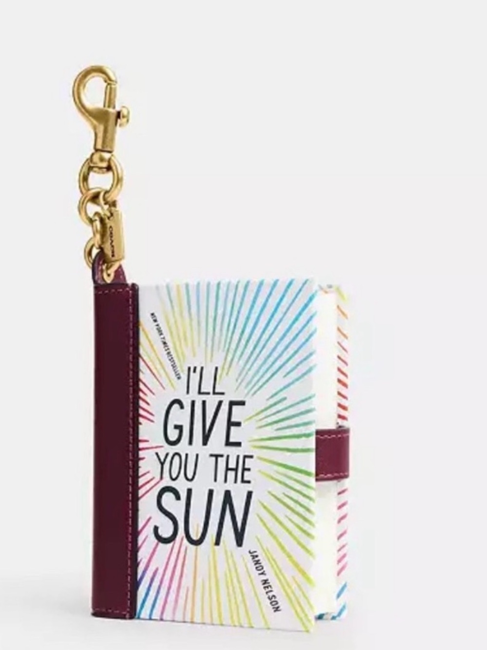 NWT Coach I'll Give You The Sun By Jandy Nelson Book Bag Charm